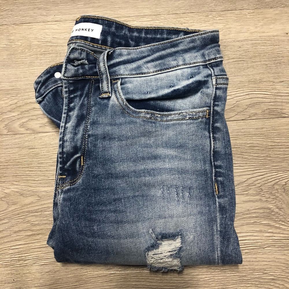 Flying monkey skinny jeans